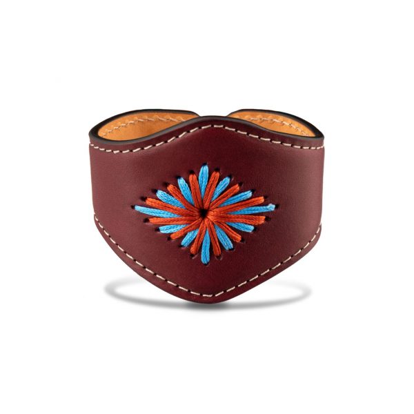 Gelda bracelet in cowhide leather